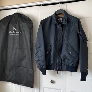 Lightweight, black, bomber jacket